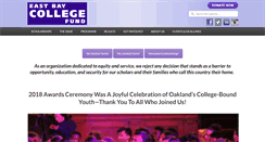 Desktop Screenshot of eastbaycollegefund.org