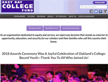 Tablet Screenshot of eastbaycollegefund.org